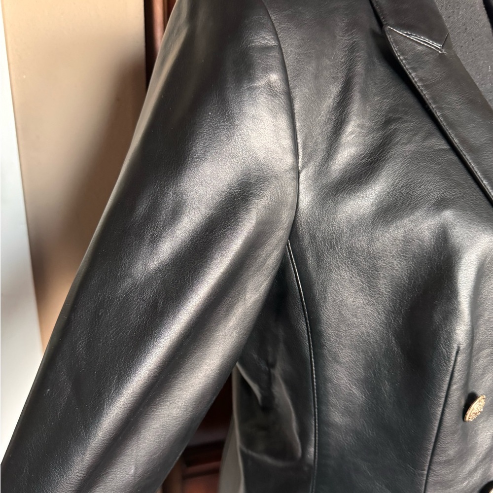 Calvin Klein Black Faux‎ Blazer - Picture 7 of 16